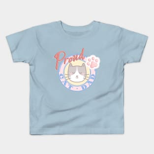 Proud cat dad Kids T-Shirt